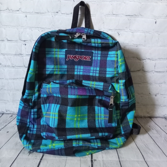Jansport Bags Euc Jansport Plaid Large Backpack Poshmark